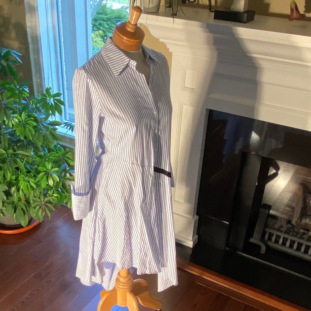 Marques’Almeida ASYMMETRIC STRIPE DRESS - Picture 4 of 14